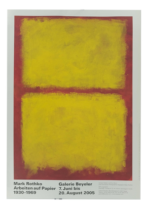 Red and Yellow Composition Poster in the stye of Mark Rothko