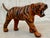 A Vintage 1970’s Leather-Wrapped Bengal Tiger Figurine From India For Sale - Image 12 of 12