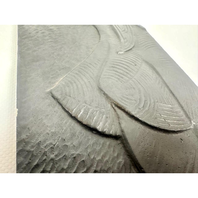 Mid-Century Modern Mid-Century Czech Wall Plaster Sculpture, 1966 For Sale - Image 3 of 11