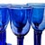 Late 20th Century Mexican Handblown Cobalt Blue Stem Glasses, Set of 9 For Sale - Image 9 of 13