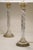 Large Matched Pair Waterford Crystal French Empire Corinthian Column Brass Table Lamps 1960's For Sale In Los Angeles - Image 6 of 13
