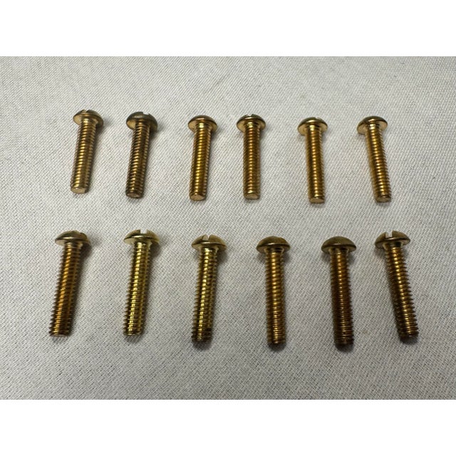 Vintage Modern Swirl Gold Finish Solid Brass Handles, Set of 6 For Sale - Image 9 of 12