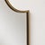 Gio Ponti Large Italian Shield-Shaped Brass Wall Mirror in the style of Gio Ponti, 1950s For Sale - Image 4 of 7