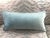 2020s Thibaut Panthera Aqua Seafoam Animal Print Linen & Velvet Lumbar Pillow Cover For Sale - Image 5 of 6