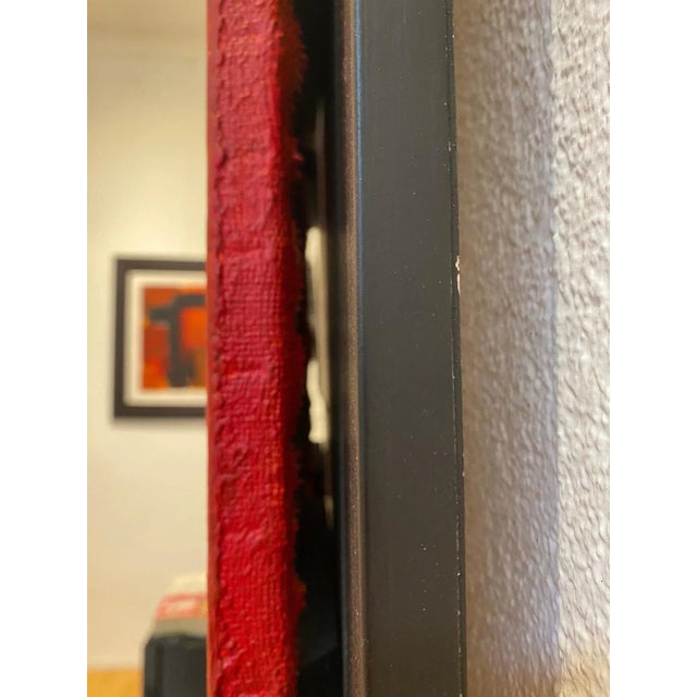 2000 - 2009 Gilbert Pauli, Red and Black Composition, Mixed Media, 2007 For Sale - Image 5 of 9
