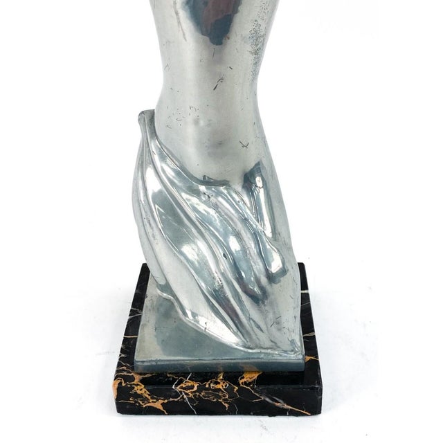 Mid 20th Century Art Deco Female Nude Oscar Sculpture For Sale - Image 10 of 13