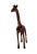 Metal Antique Copper Finish Metal Giraffe Sculpture For Sale - Image 7 of 10