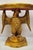 Vintage Italian Neoclassical Style Gold Carved Wood American Eagle Console Hall Table. Item features a gold gilt finish,...