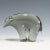 Sculpture of an Ice Bear Designed by Livio Seguso ca. 1970s A powerful sculpture of a stylized ice bear in smoke grey...