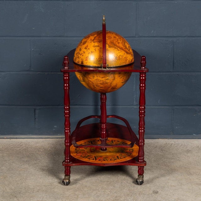 1980s Vintage Italian Globe Drinks Trolley, 1980s For Sale - Image 5 of 18