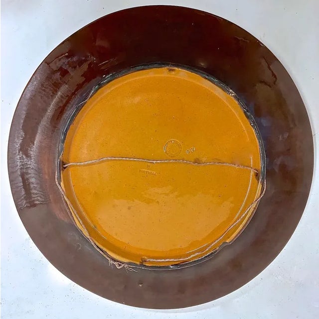 Portuguese Majolica Fruit Platter/Plaque For Sale In Atlanta - Image 6 of 8