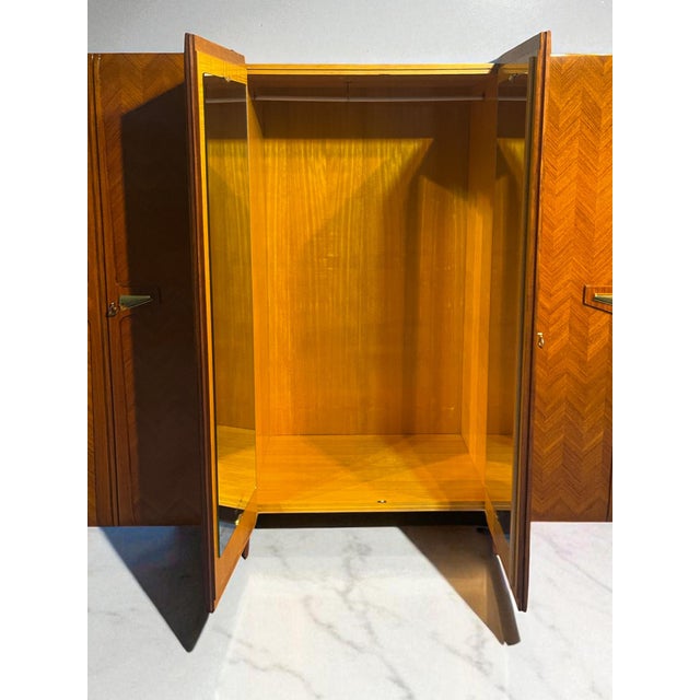 Wood Mid-Century Modern Italian Wardrobe by La Permanente Mobili Cantù, 1950s For Sale - Image 7 of 18