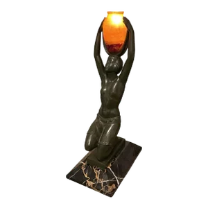 Pierre Le Faguays 1920's L' Oasis Table Lamp