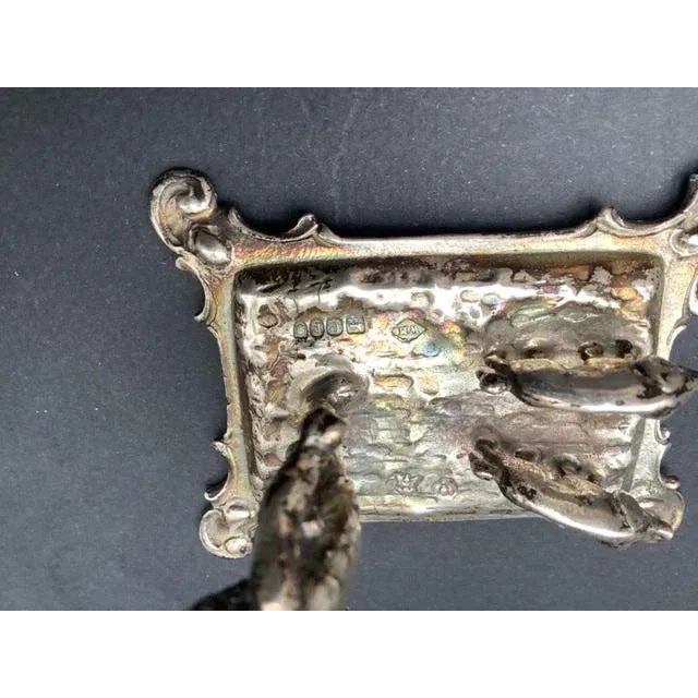 Late 18th Century Antique English Sterling Miniature Cupid and Pigs Sculpture Hallmarked For Sale In New York - Image 6 of 9