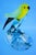 20th Century Sculpture of Parrot on Branch in Opaline Murano Glass attributed to Seguso Glassworks, Set of 2 For Sale - Image 11 of 18