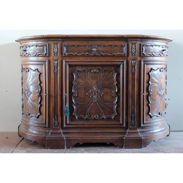 Wood Vintage Walnut Sideboard, 1930s For Sale - Image 7 of 7