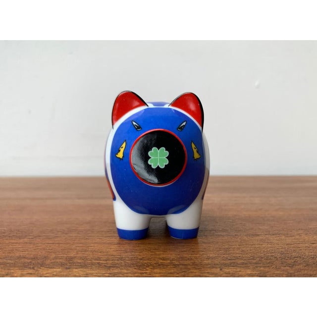 Small Postmodern Piggy Penny Bank by Ambrogio Pozzi & Sieger Design for Ritzenhoff, in Very Good conditions. Designed 1990...