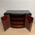High-quality, fully restored original Art Deco sideboard in black piano lacquer with original metal hardware and a marble...