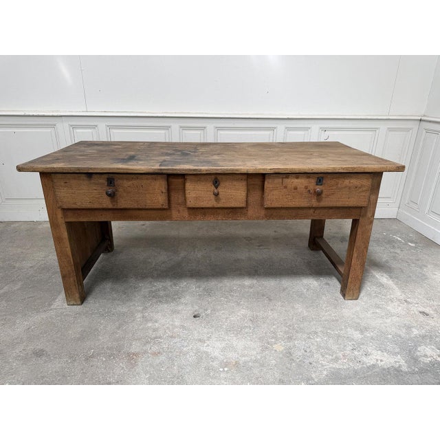 Antique Workshop Workbench, 1900s For Sale - Image 4 of 11