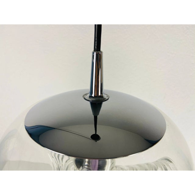 Transparent Glass Pendant Lamp by Koch & Lowy for Peill and Putzler, 1960 For Sale - Image 11 of 13