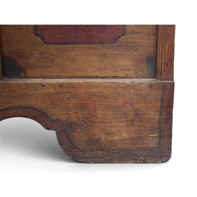 Painted Alpine Chest, 1793 For Sale - Image 11 of 18