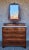 Wood Mahogany Marble Top 6 Drawer Dresser With Kidney Mirror For Sale - Image 7 of 8