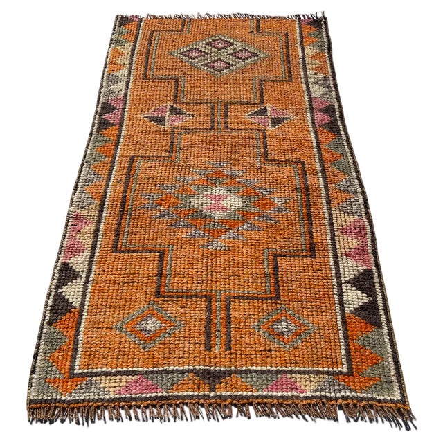 Vintage Kurdish Traditional Herki Rug, 1930s For Sale