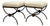 Pair of Swain Style Designer Metal and Beige Upholstered Footstools, High Point For Sale