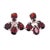 2010s 14 Karat White Gold and Garnet Earrings For Sale - Image 5 of 7