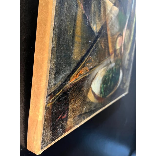 Gold Vivaldo Martini, Chianti, Oil on Canvas For Sale - Image 8 of 10