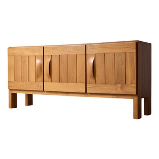 Frech Sideboard in Elm from Maison Regain, 1970s For Sale