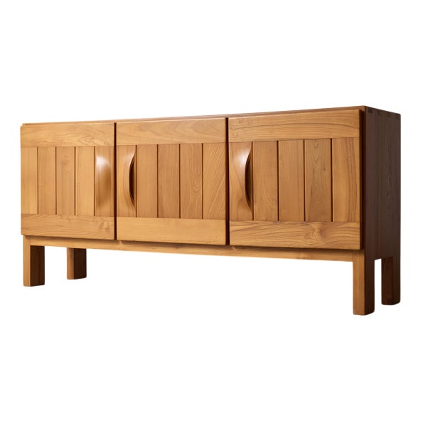 Frech Sideboard in Elm from Maison Regain, 1970s For Sale