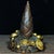 Metal Vintage Chinese Gilt Bronze Bamboo Shoot & Coin Sculpture - "Rising Fortune" Motif For Sale - Image 7 of 9