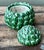 Ceramic Vintage Glazed Ceramic Lidded Artichoke For Sale - Image 7 of 12