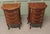 French Louis XV Style Bow Front Bedside Chests of Drawers, 1920, Set of 2 For Sale - Image 3 of 8