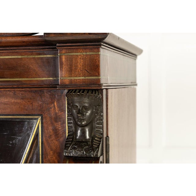 English Regency Bookcase in Mahogany For Sale - Image 16 of 18