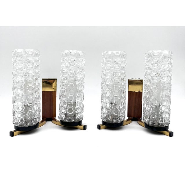 Space Age Wall Lamps in Bubble Glass and Brass by Helena Tynell, 1960s, Set of 2 For Sale - Image 16 of 16