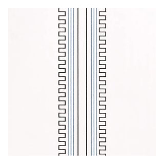 Schumacher X Mary McDonald Greco Stripe Wallpaper in Ivory For Sale