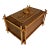 British Colonial Style Wood & Bamboo Box From 60's For Sale