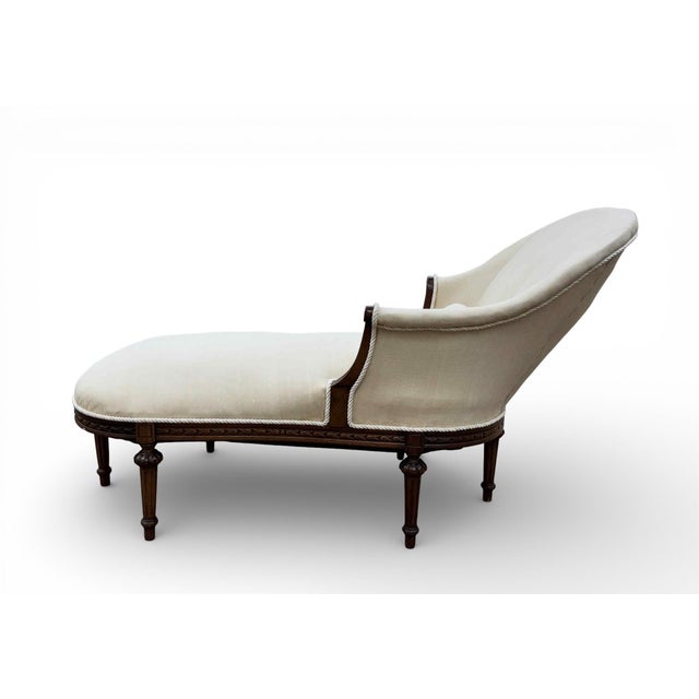 Antique French Louis XVI Chaise Lounge For Sale In Miami - Image 6 of 17
