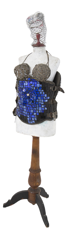 Andrea Raccagni, Eccentric Sculpture Dummy with Mosaic, 1990s, Mixed Media Sculpture