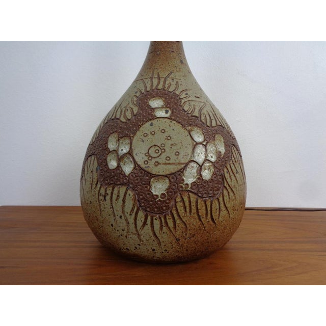 Ceramic Danish Studio Ceramic Floor Lamp by Mette Løkke Stiil, 1960s For Sale - Image 7 of 15