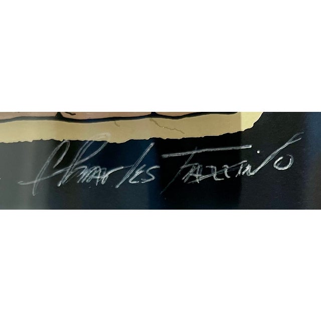 2000 - 2009 Charles Fazzino a Light for Israel 3d Serigraph Pr 96/100 Signed Judaica Menorah Masada Framed For Sale - Image 5 of 14