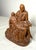 Brown Antique Hand Carved Wood Folk Art Religious Jesus Christ Sculpture Pieta Statue For Sale - Image 8 of 13