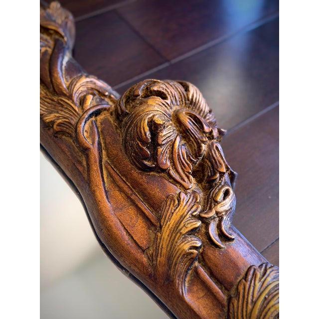 Wood Spectacular One of a Kind Sculptural Oversized Architectural Carved Wall Mirror in the Style of John-Richard & Maitland-Smith For Sale - Image 7 of 11