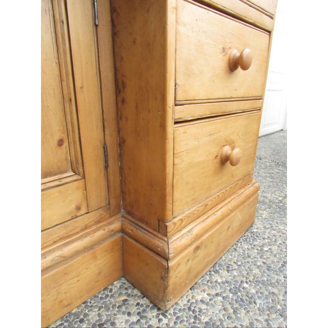 Antique English Pine Six Drawer Buffet For Sale - Image 16 of 18