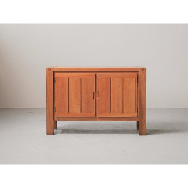 Vintage Two-Door Elm Sideboard, France, 1980 For Sale - Image 13 of 13