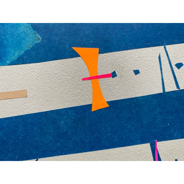 Mid-Century Modern Mid Century Modern Collage & Painting of Biuckles For Sale - Image 3 of 5