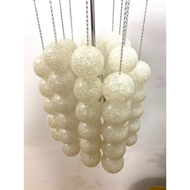 Modern Chandelier with Plastic Balls, Czechoslovakia, 1960s For Sale - Image 3 of 7