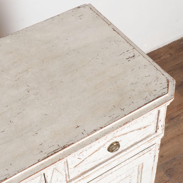 19th Century Swedish White Painted Pine Sideboard Buffet For Sale - Image 6 of 15